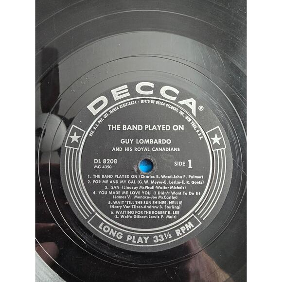 Vintage Guy Lombardo and his Royal Canadians The Band Played on Decca DL 8208 - Picture 4 of 7